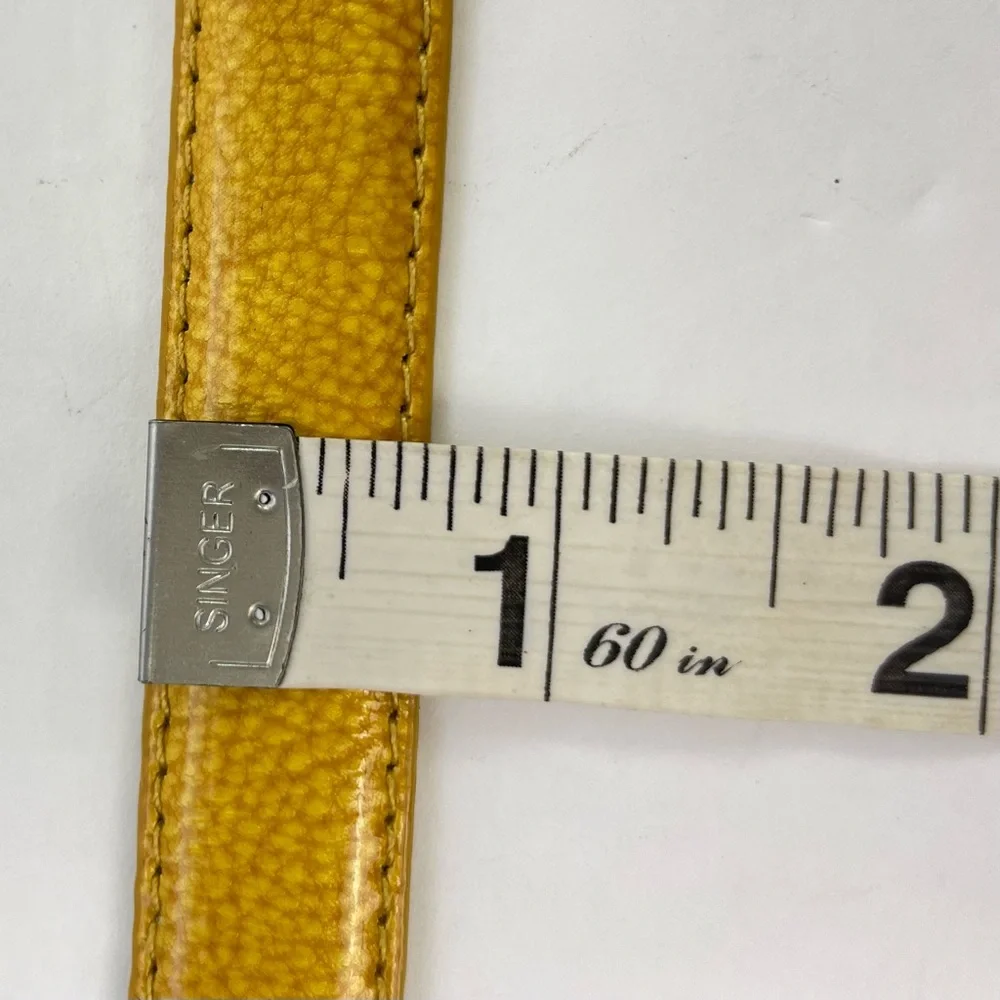 Vintage‎ Marigold Yellow Thin Skinny Belt